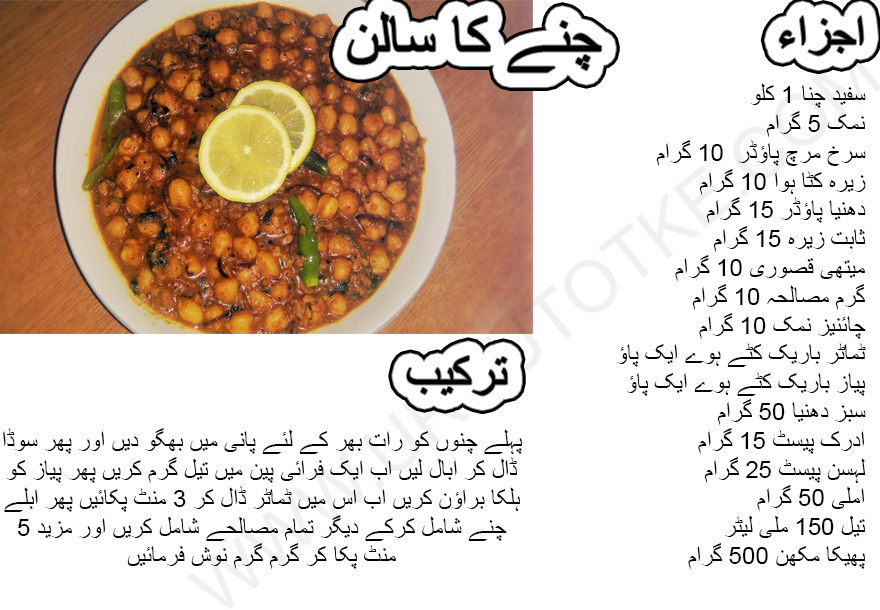 white chanay ka salan recipe in urdu